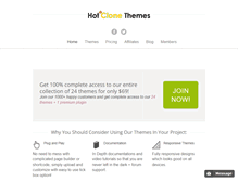 Tablet Screenshot of hotclonethemes.com